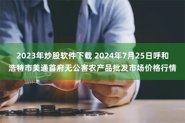 2023年炒股软件下载 2024年7月25日呼和浩特市美通首府无公害农产品批发市场价格行情