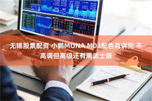 无锡股票配资 小鹏MONA M03配色有讲究 不高调但高级还有黑武士版