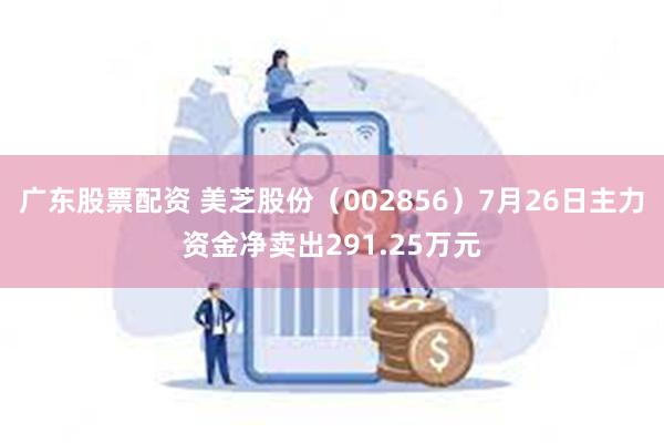 广东股票配资 美芝股份（002856）7月26日主力资金净卖出291.25万元