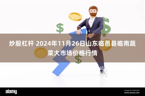 炒股杠杆 2024年11月26日山东临邑县临南蔬菜大市场价格行情