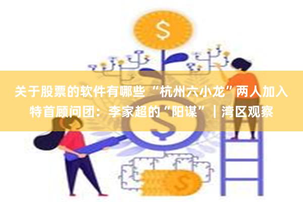 关于股票的软件有哪些 “杭州六小龙”两人加入特首顾问团：李家超的“阳谋”｜湾区观察